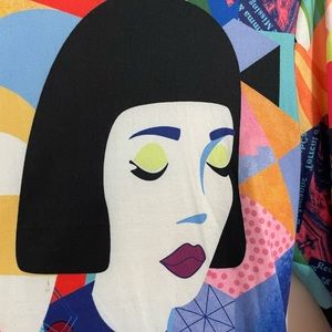 Abstract Long Sleeve Tee